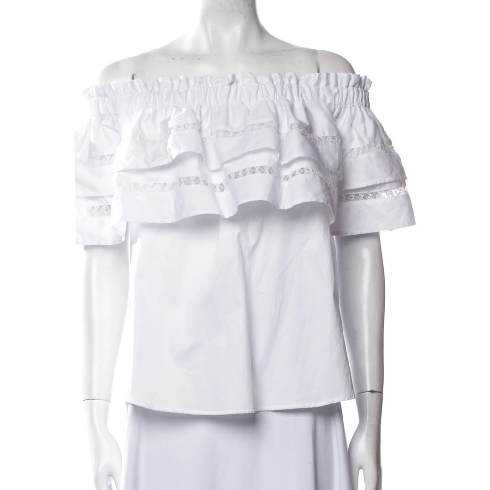 White Off-Shoulder Mi Golondrina top